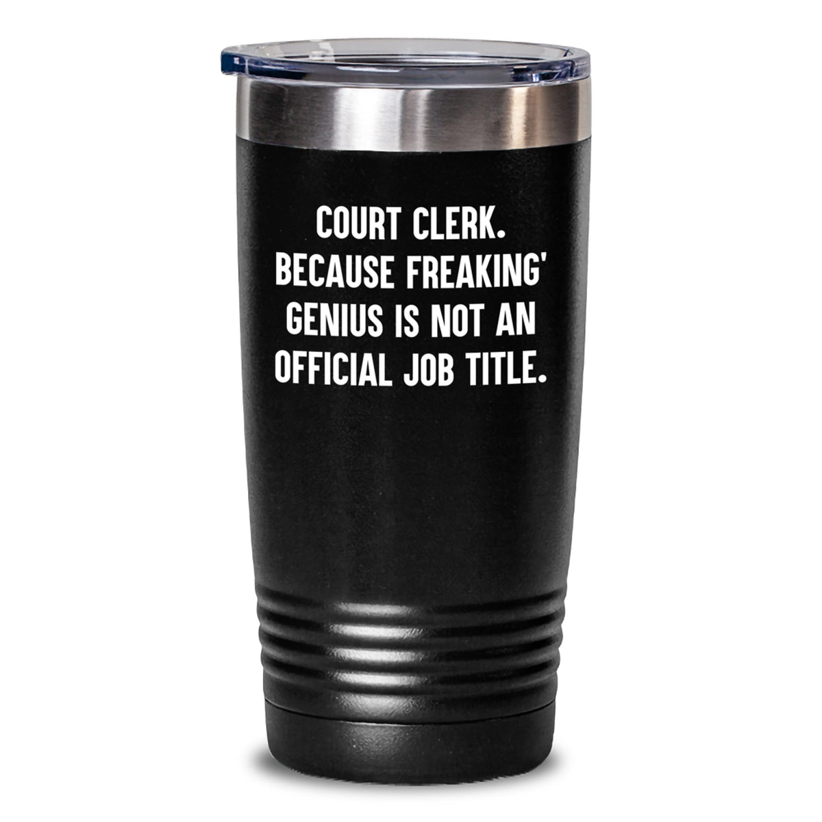 Funny Court Clerk Gifts for Men, Keep Hot or Cold with 20/30oz Stainless Steel Tumbler, Gifts from Friends, Court Clerk Humor, Christmas Unique Gifts - Main