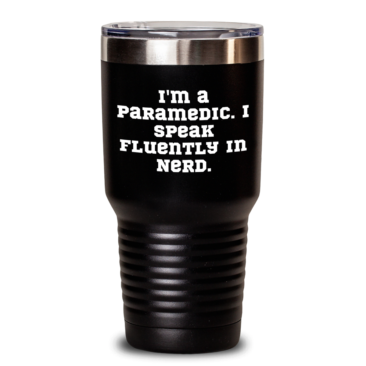 Funny Rescue Worker Gifts for Men - 'I'm A Rescue Worker. I Speak Fluently In genius.' Tumbler, Father's Day Unique Gifts from Family - Main