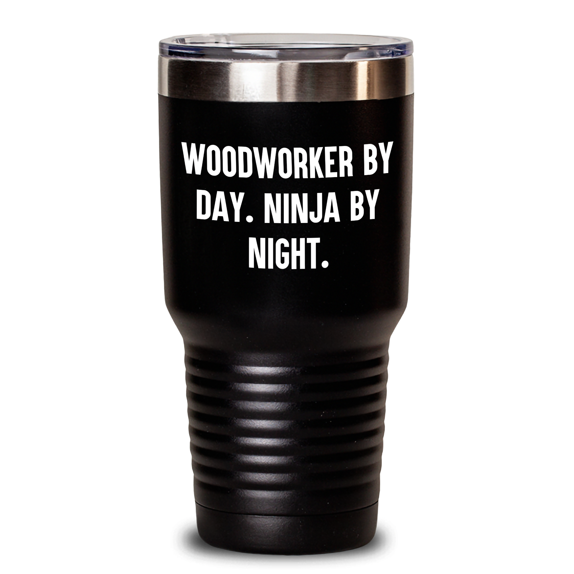 Woodworker Ninja Gifts from Family, Funny Woodworker Tumbler for Father's Day - 'Woodworker By Day. Ninja By Night.' - Main