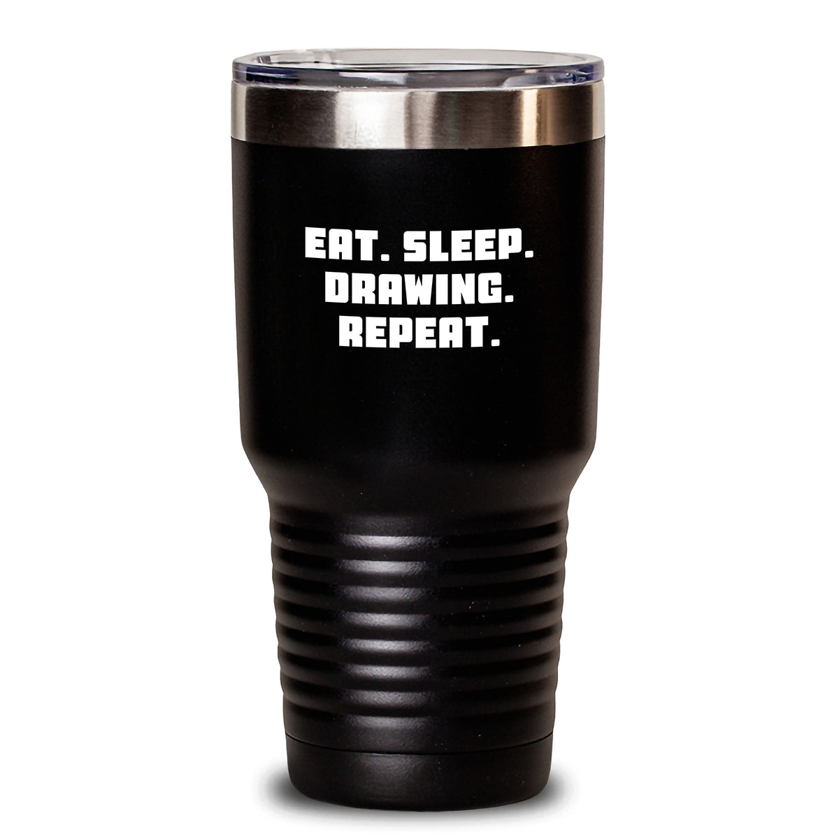 Funny Drawing Enthusiast Gifts for Friends, Coworkers, or Family - Eat. Sleep. Drawing. Repeat. Tumbler for Graduation - Main