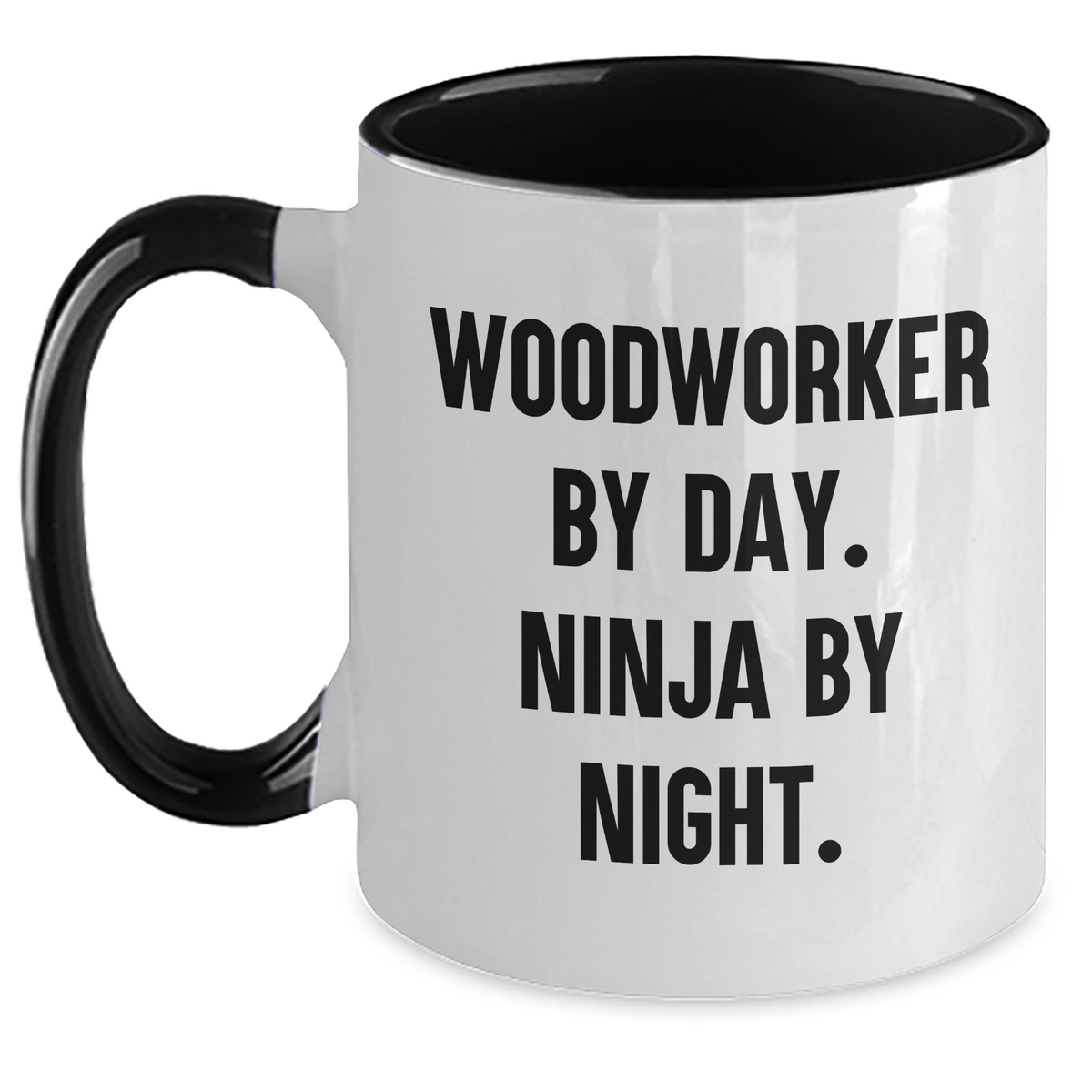 Woodworker Gifts from Men to Woodworker By Day. Funny Two Tone Coffee Mugs for Father's Day, Unique Gifts for Him - Main