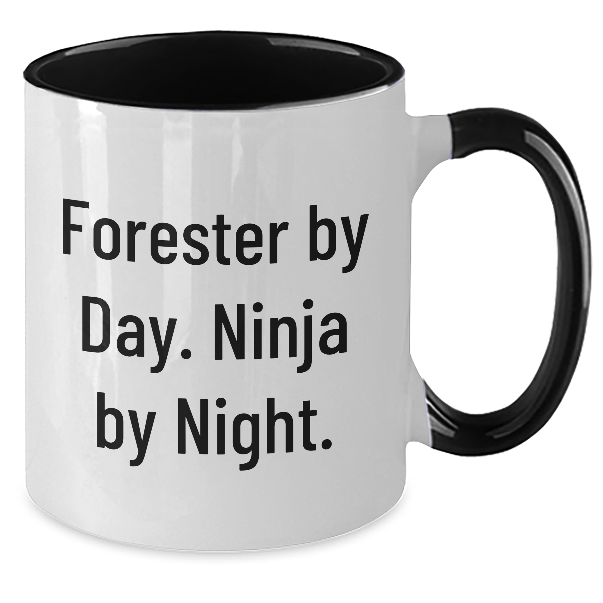 Forester Gifts from Men - Forester By Day. Ninja By Night. Funny Two Tone Coffee Mug for Graduation, Gifts for Forester, Forester Enthusiasts, and Friends from Women - Additional