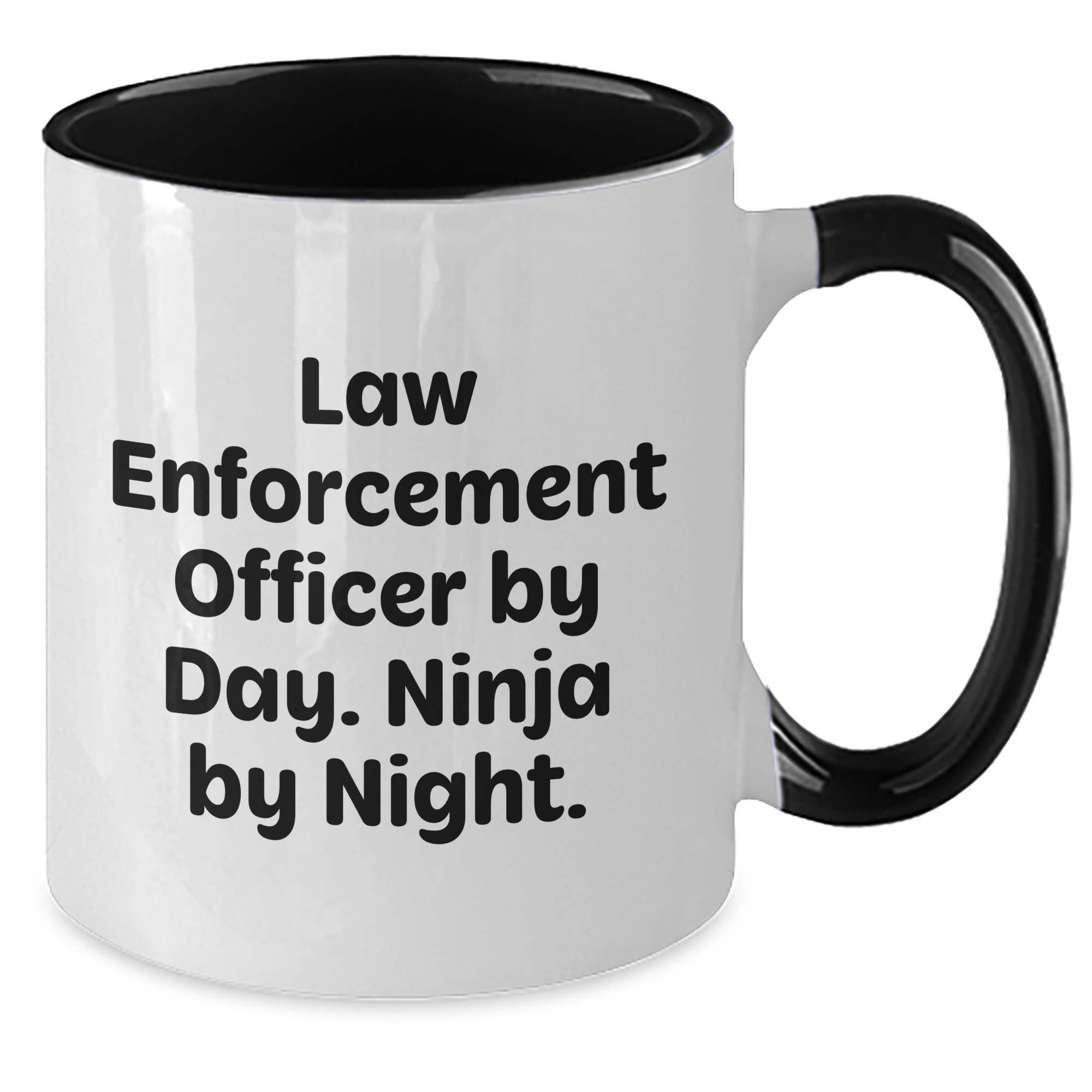 Law Enforcement Officer Gifts Funny Mugs Two Tone Coffee Mug for Graduation from Friends - Additional