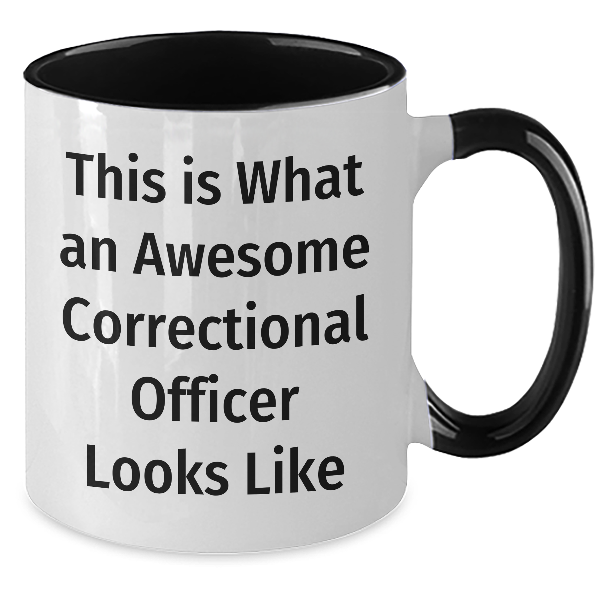 Funny Correctional Officer Gifts: This Is What An Awesome CO Looks Like, Two Tone Coffee Mug for Correctional Officer, Father's Day Unique Gifts from Family - Additional