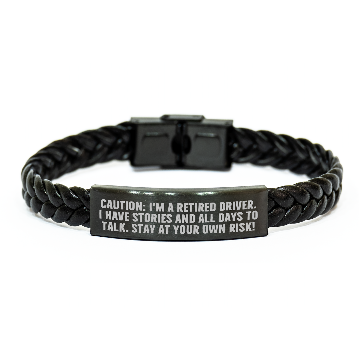 Funny Driver Gifts from Men to Driver - Interlaced Leather Bracelet for Graduation Unique Gifts - Image 1