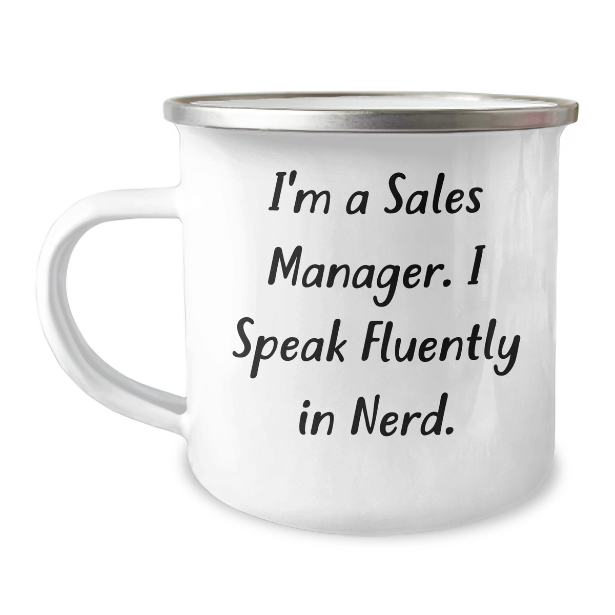 Funny Sales Manager Gifts from Friends - I'm A Sales Manager. I Speak Fluently In genius. - Father's Day Unique Gifts for Sales Manager - Image 1