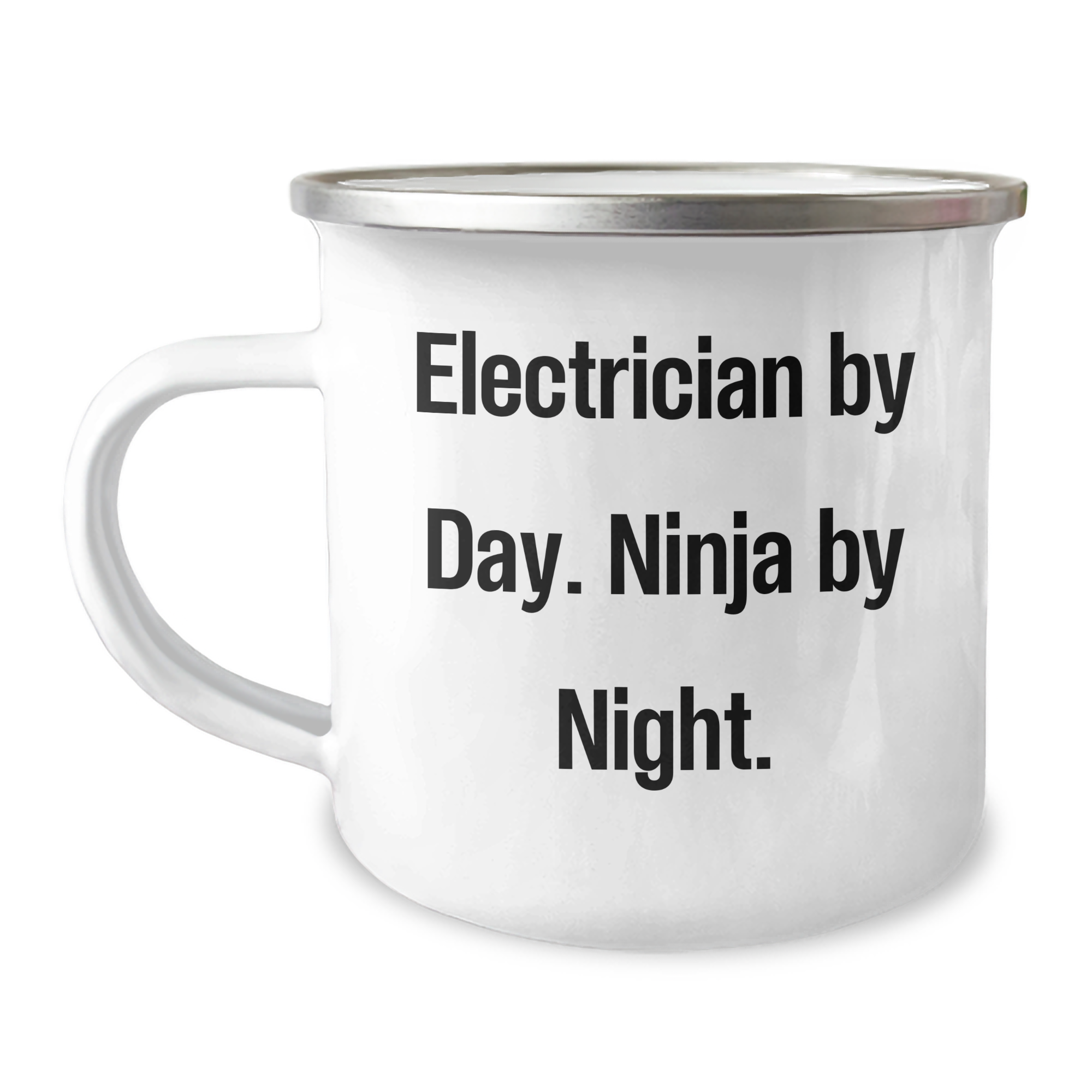 Electrician By Day, Ninja By Night, Funny Camping Mug Gifts for Electrician Dad on Father's Day from Friends - Image 1