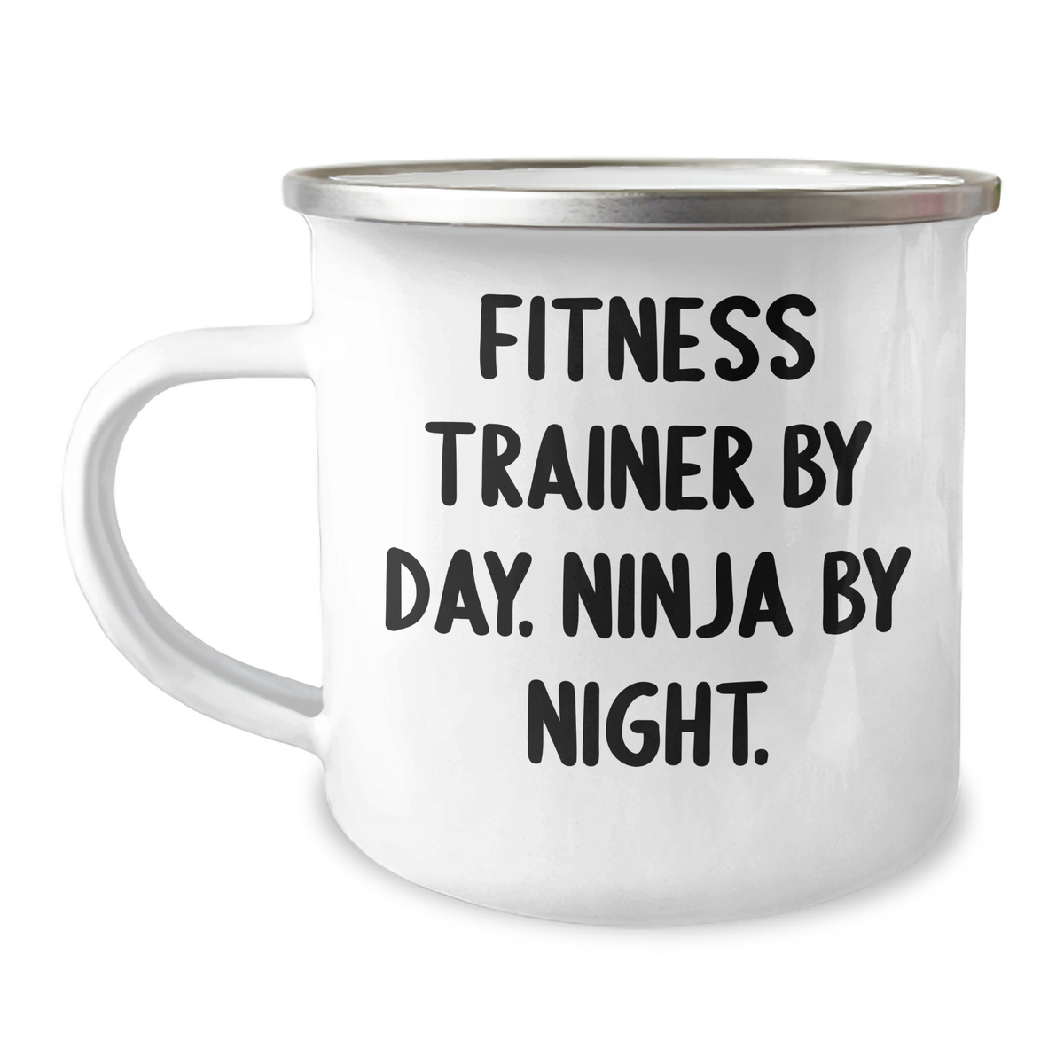 Fitness Trainer Gifts from Men - Funny Camping Mug for Fitness Trainers By Day. Ninja By Night. - Father's Day Unique Gifts - Image 1