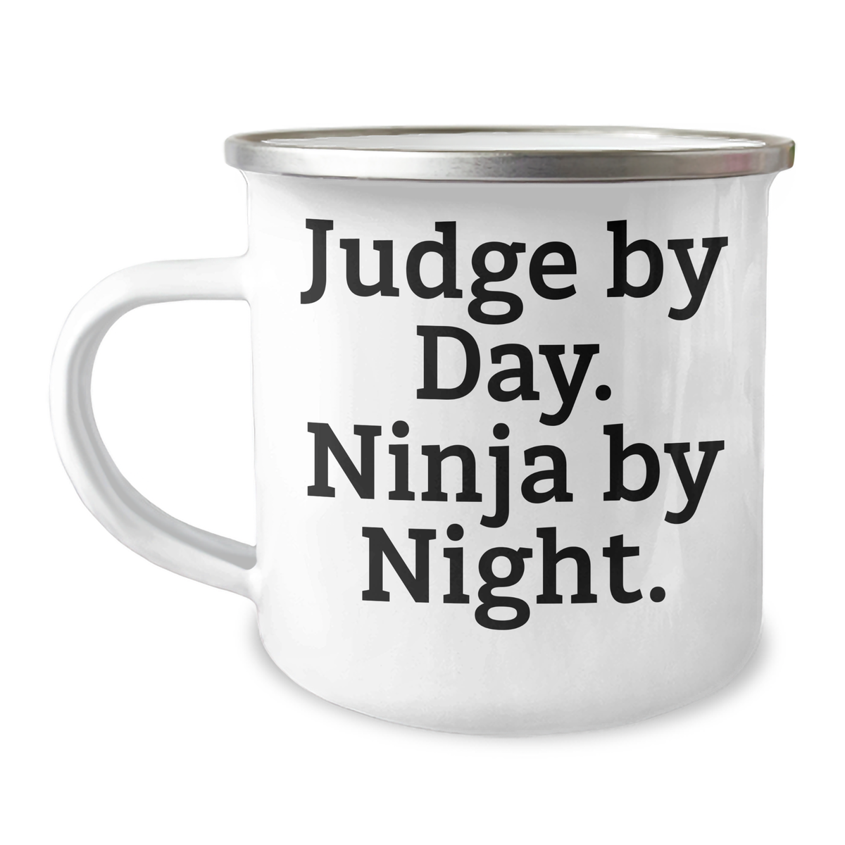 Judge Gifts for Men - Camping Mug by Day, Ninja by Night. Funny Quote, Father's Day Unique Gifts from Family - Image 1