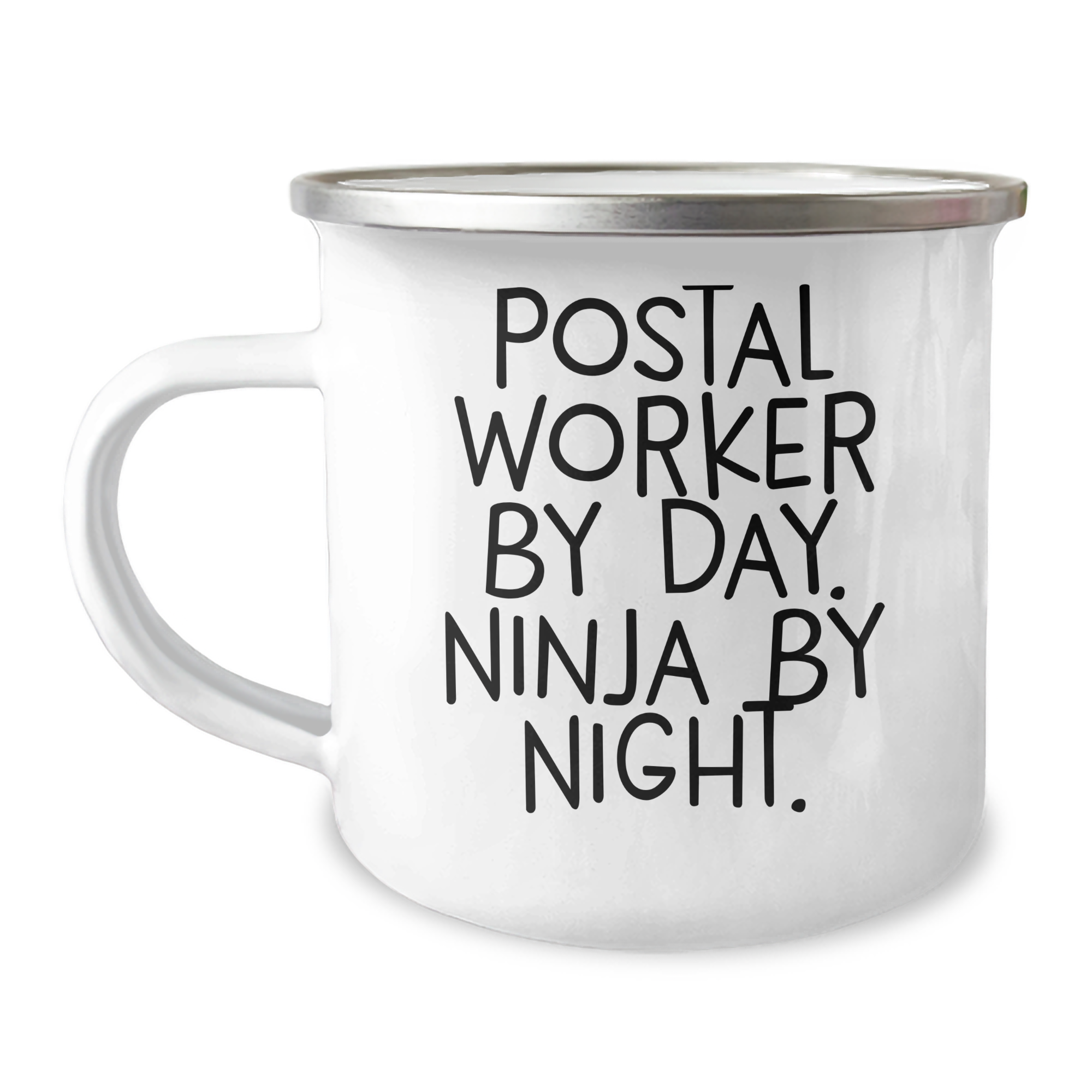 Gifts from Friends for Postal Workers, Postal Worker By Day. Ninja By Night. Inspired Camping Mug for Graduation - Image 1