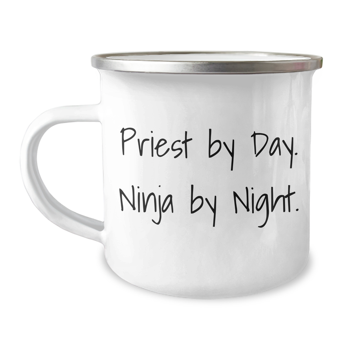 Priest Gifts by Day, Ninja by Night Funny Camping Mug for Him, Her, or Friend, Gifts from Family, Coworkers, and Friends for Graduation - Image 1