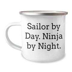 Sailor Gifts from Friends, Funny Quote on Camping Mugs for Sailor Graduation Unique Gifts, Gifts for Sailor - Image 1