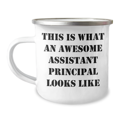 Awesome Assistant Principal Gifts for Men - This Is What An Awesome Assistant Principal Looks Like Camping Mug, Father's Day Unique Gifts from Friends - Image 1