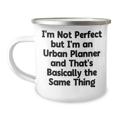Funny Urban Planner Gifts, 'I'm Not Perfect' Camping Mug for Dad, Father's Day Unique Gifts from Family - Image 1