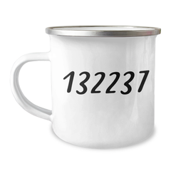 Funny Father Camping Mug, Gifts from Dad, I Smile Because You Are My Father, Unique Graduation Gift for Men, 12 oz Stainless Steel with Enamel Finish - Image 1