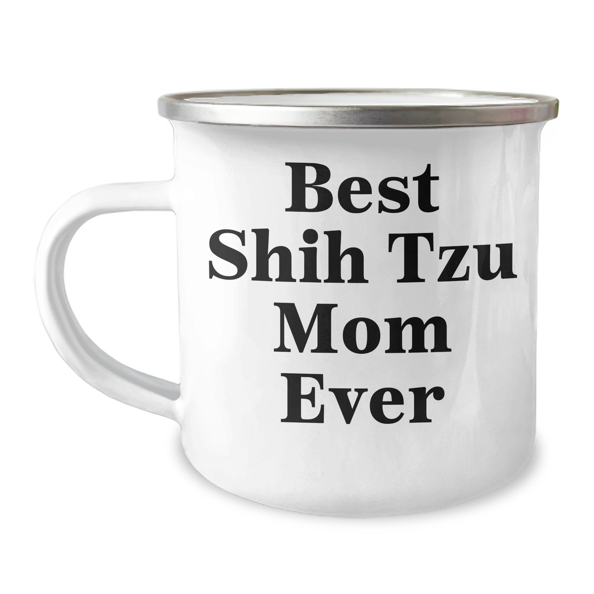 Funny Shih Tzu Dog Mom Ever Gifts from Dad to Best Shih Tzu Mom, Father's Day Unique Camping Mugs for Shih Tzu Lovers, Camping Mug with Quote 'Best Shih Tzu Mom Ever' - Image 1