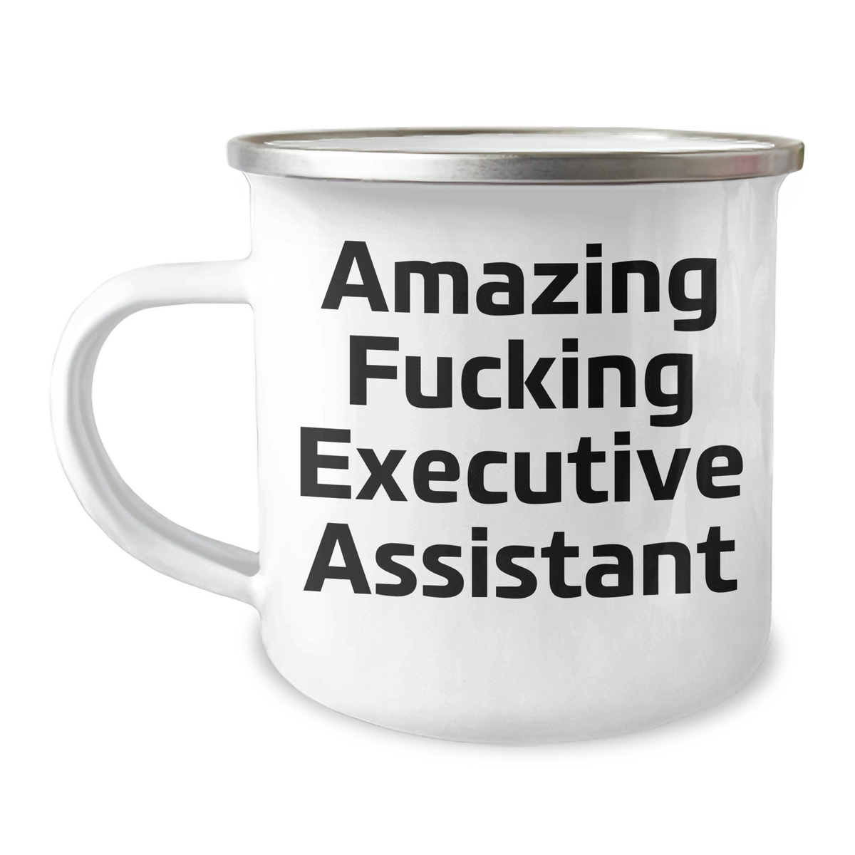Funny Executive Assistant Gifts for Graduation, 'Amazing F--king Executive Assistant' Camping Mug, 12 oz Stainless Steel with Enamel Finish, Gifts from Men to Women Coworkers Family Friends - Image 1