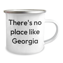 Georgia Camping Mug, Funny Quote 'There's No Place Like Georgia' for Graduation Gifts from Family to Friends - Image 2