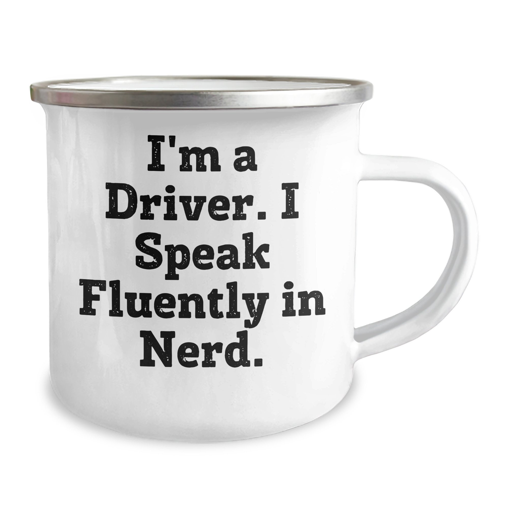 Funny Driver Gift for Men - 'I'm A Driver. I Speak Fluently In genius.' Camping Mug, Father's Day Unique Gifts from Family - Image 2