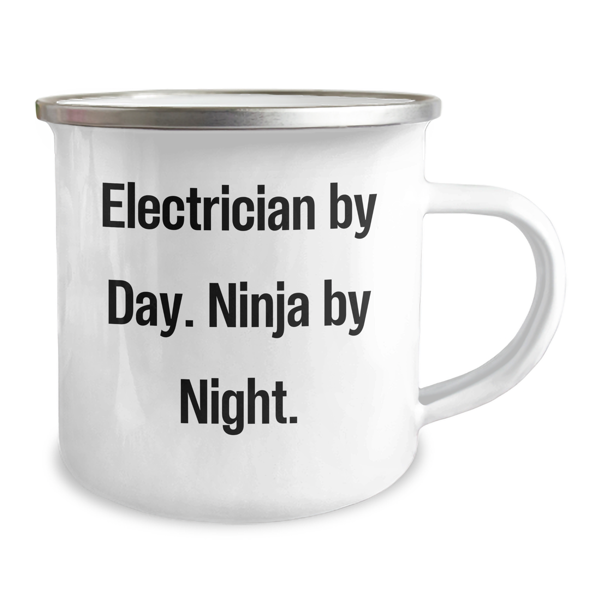 Electrician By Day, Ninja By Night, Funny Camping Mug Gifts for Electrician Dad on Father's Day from Friends - Image 2