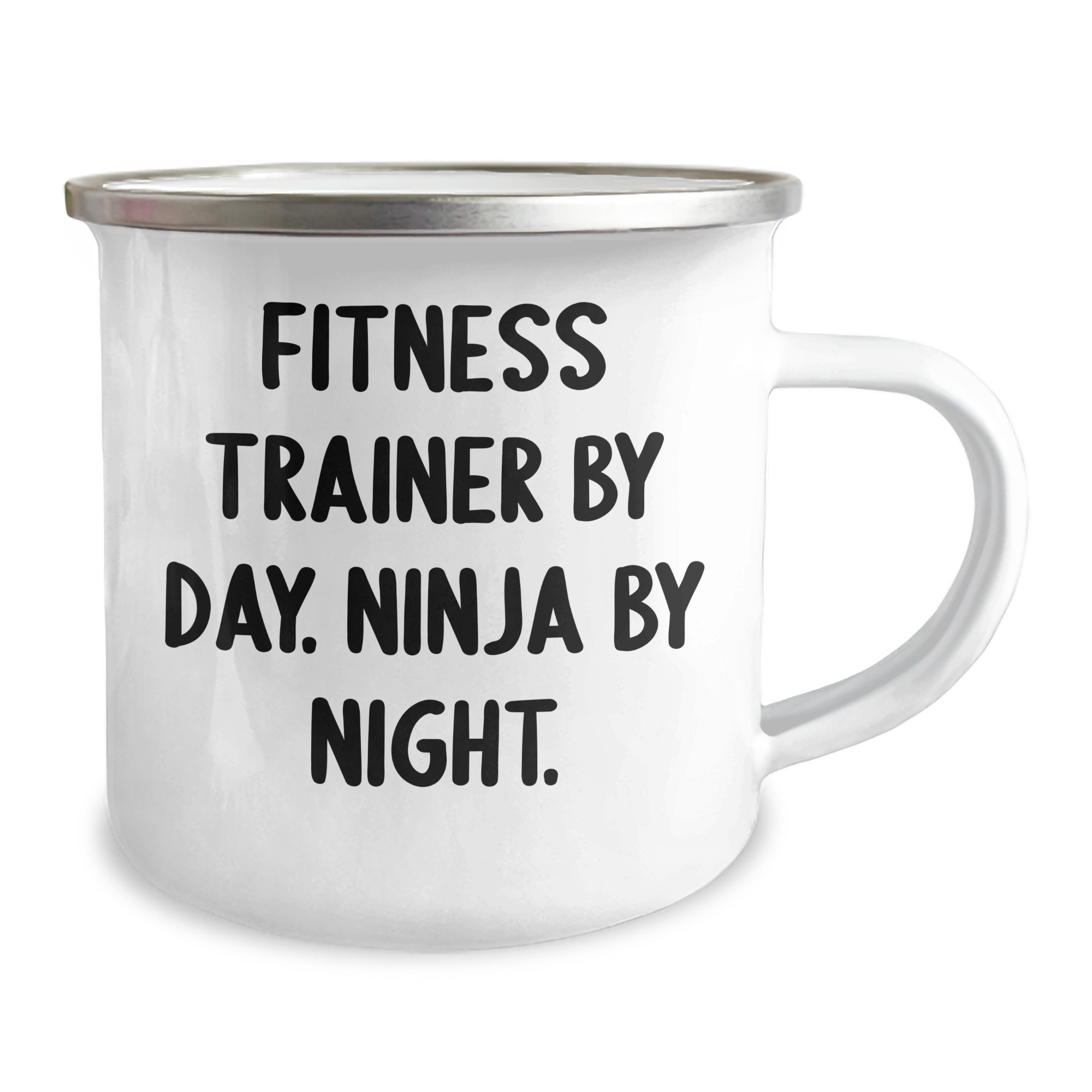 Fitness Trainer Gifts from Men - Funny Camping Mug for Fitness Trainers By Day. Ninja By Night. - Father's Day Unique Gifts - Image 2