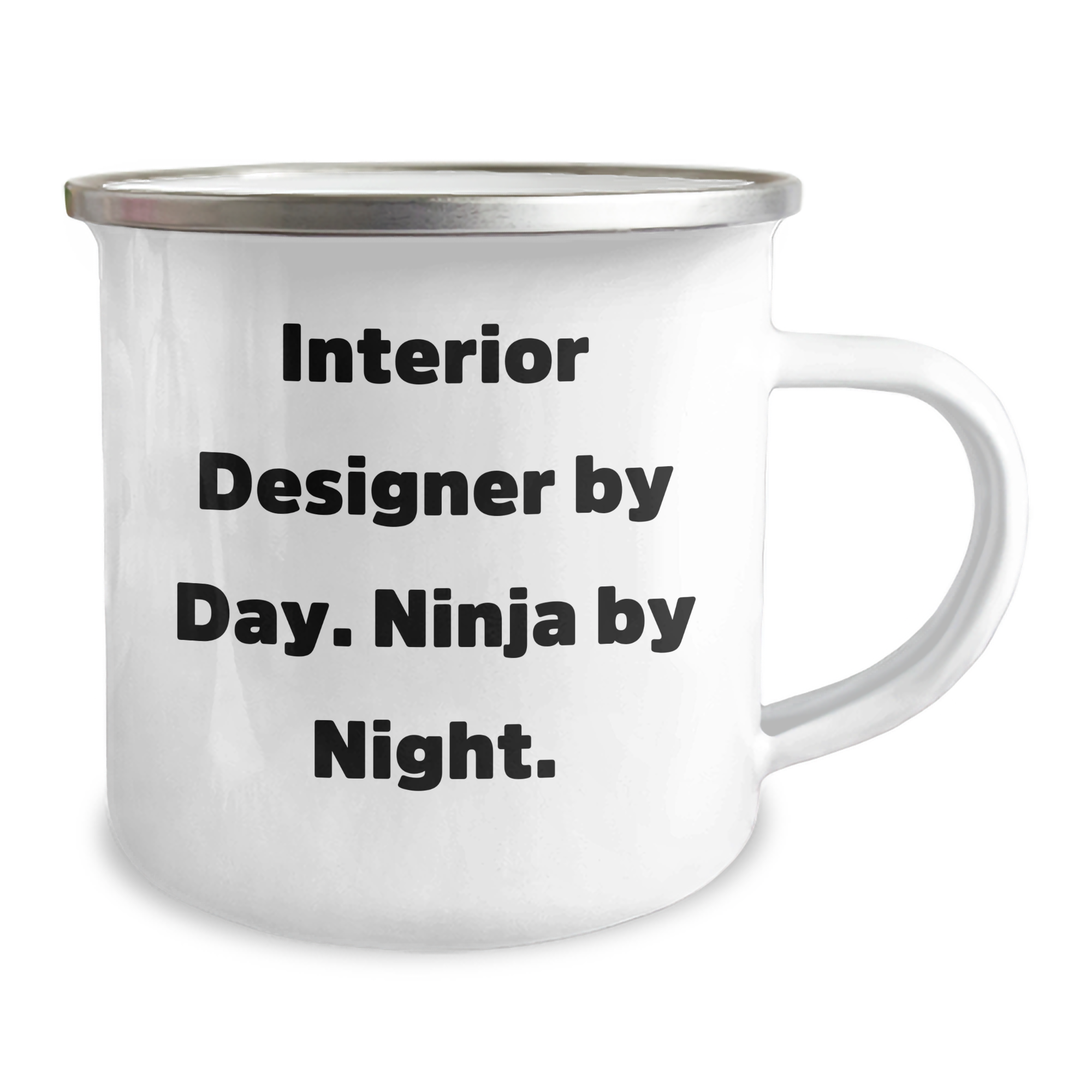 Interior Designer Gifts from Men for Father's Day - Funny Camping Mug - 'Interior Designer By Day. Ninja By Night.' - Image 2