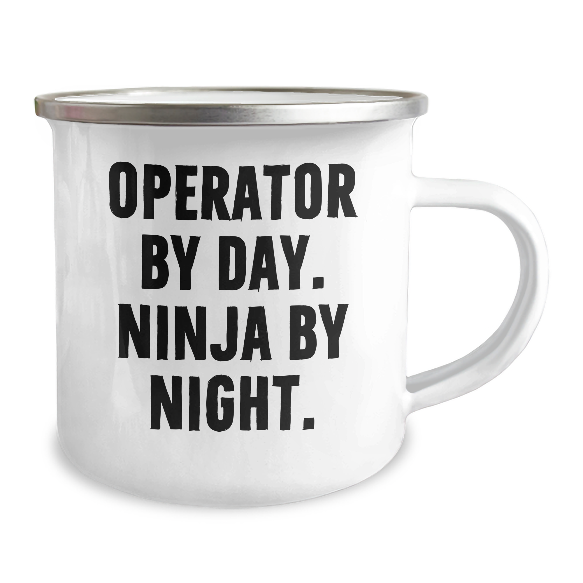 Operator Gifts by Day, Ninja by Night, Funny Quote, Camping Mug for Father's Day, Gifts from Family - Image 2