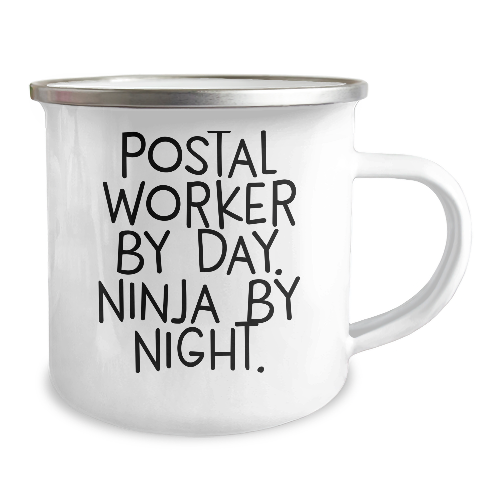 Gifts from Friends for Postal Workers, Postal Worker By Day. Ninja By Night. Inspired Camping Mug for Graduation - Image 2