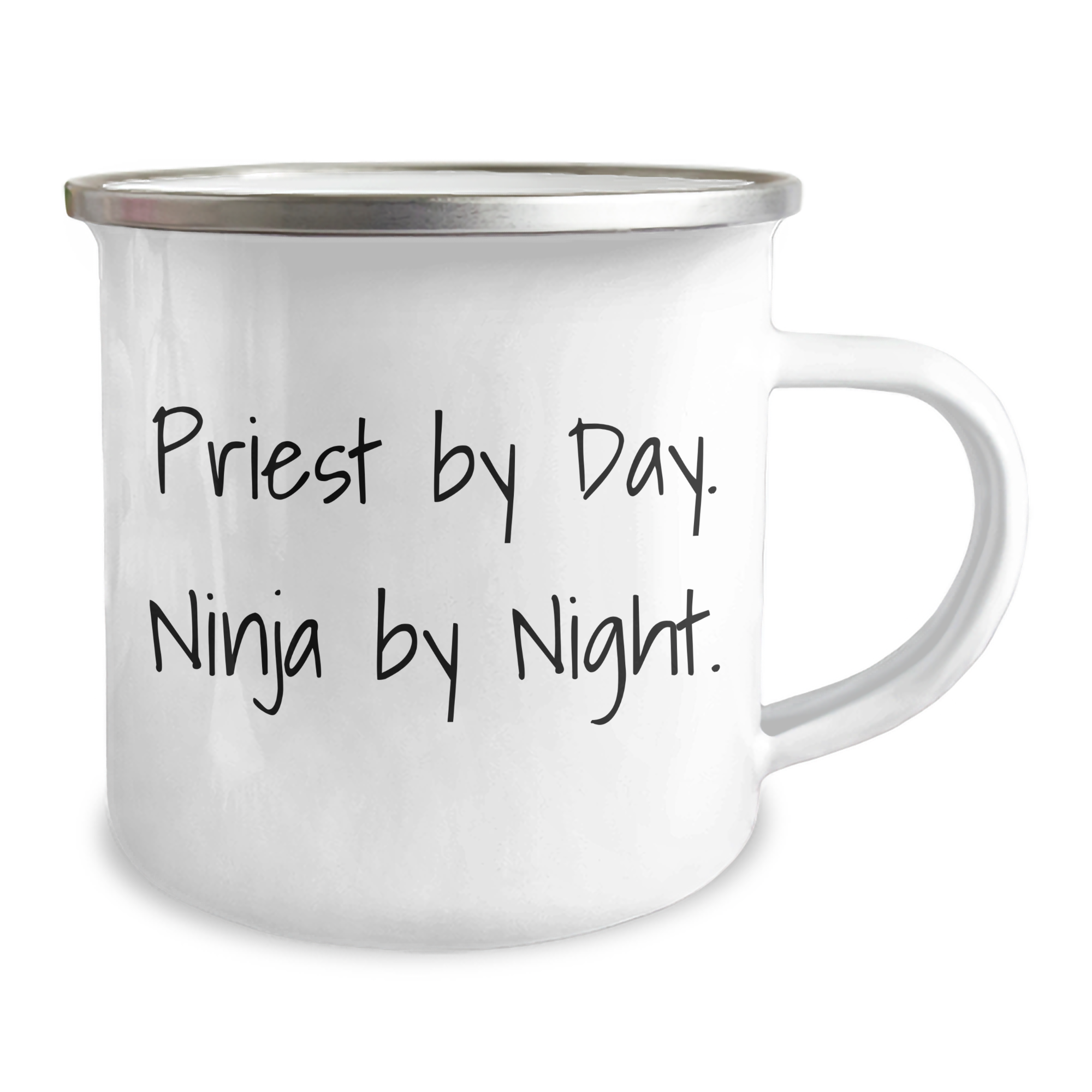 Priest Gifts by Day, Ninja by Night Funny Camping Mug for Him, Her, or Friend, Gifts from Family, Coworkers, and Friends for Graduation - Image 2