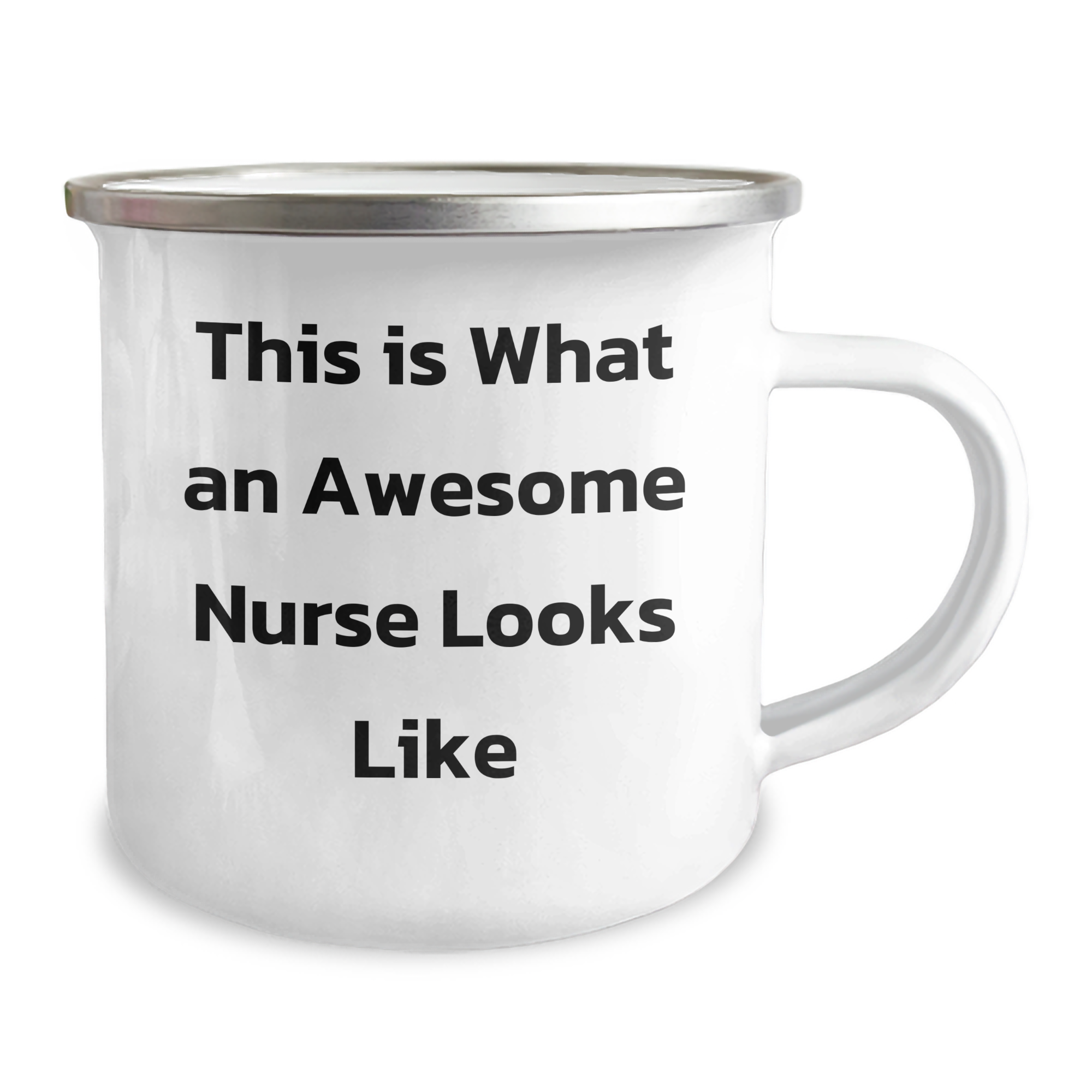 Gifts from Friends, Family, or Coworkers - Inspirational Nurse Gifts for Graduation - Funny Camping Mug with 'This Is What An Awesome Nurse Looks Like' Quote, 12 oz Stainless Steel - Image 2
