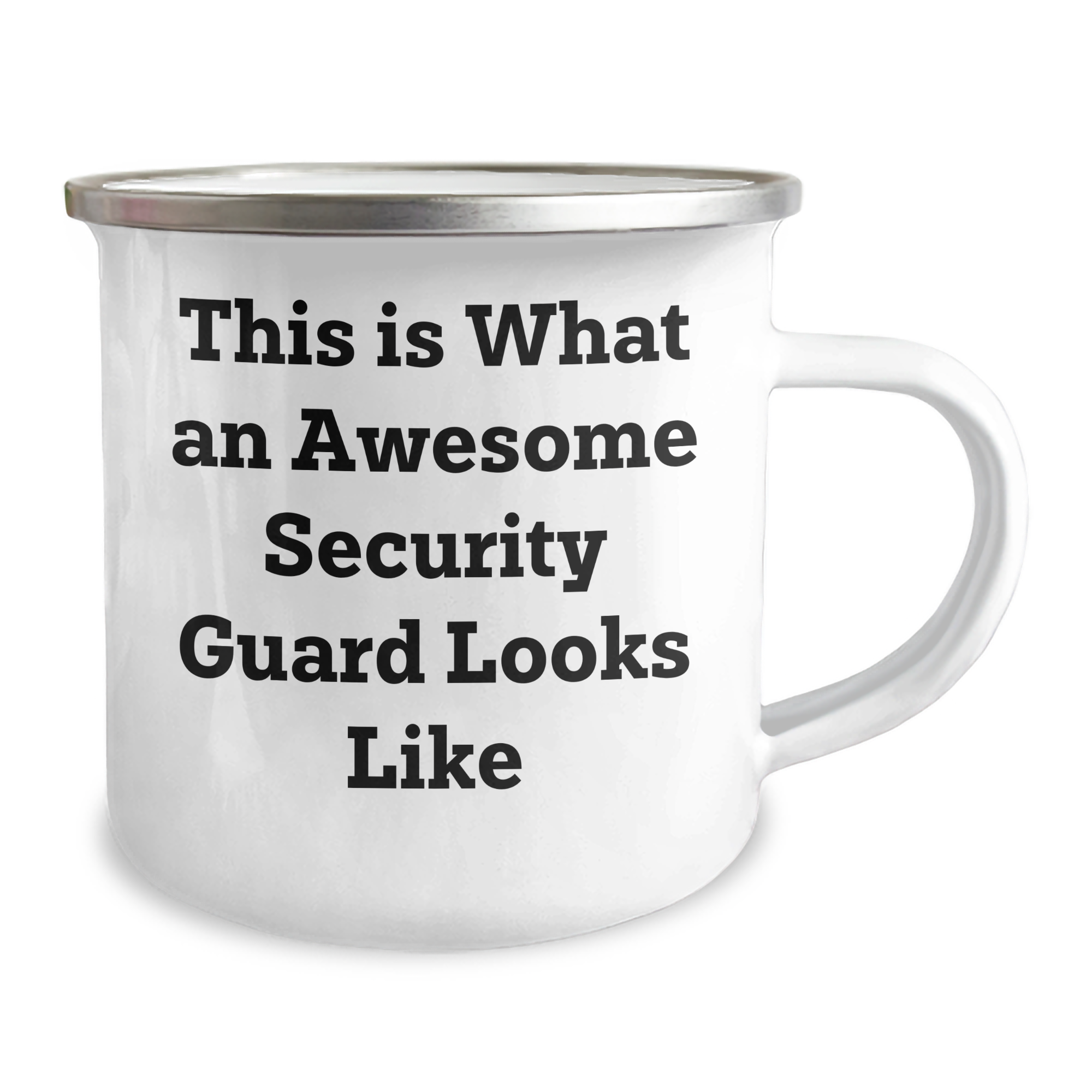 Funny Security Guard Gifts from Friends for Graduation - This Is What An Awesome Security Guard Looks Like, 12 oz Camping Mug - Image 2