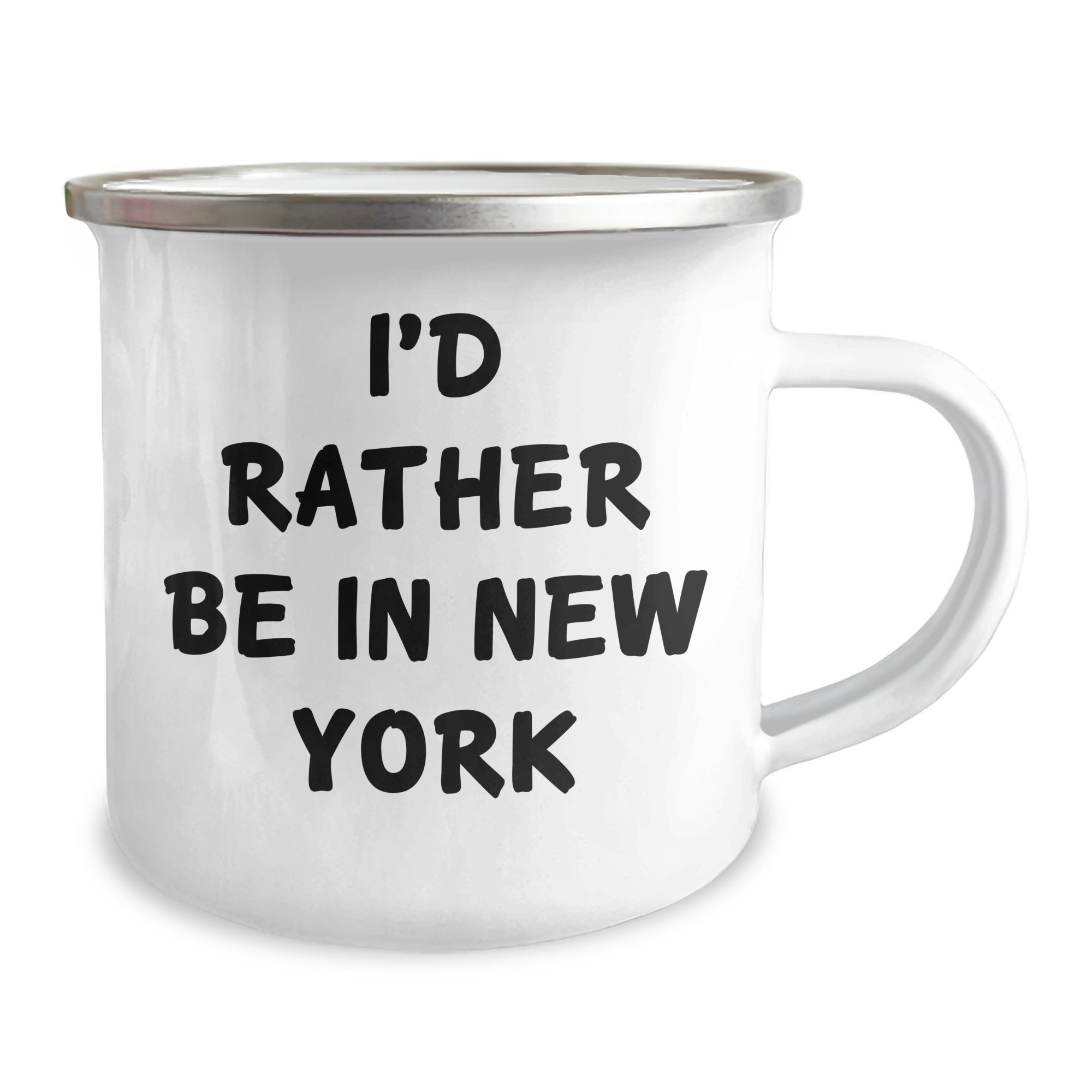 I'd Rather Be In New York New York Gifts for Men and Women Camping Mug for Graduation Unique Gifts from Friends Family - Image 2