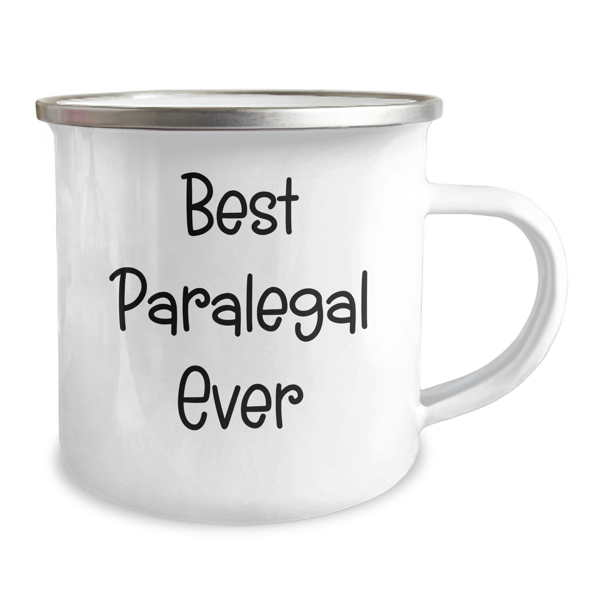 Paralegal Gifts from Friends - Best Paralegal Ever, Funny Quote, 12 oz Camping Mug for Graduation, Gifts for Paralegal - Image 2