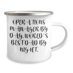 Operations Manager Gifts from Family, Men, or Coworkers - Funny Camping Mug for Operations Manager, Graduation Unique Gifts - Image 2