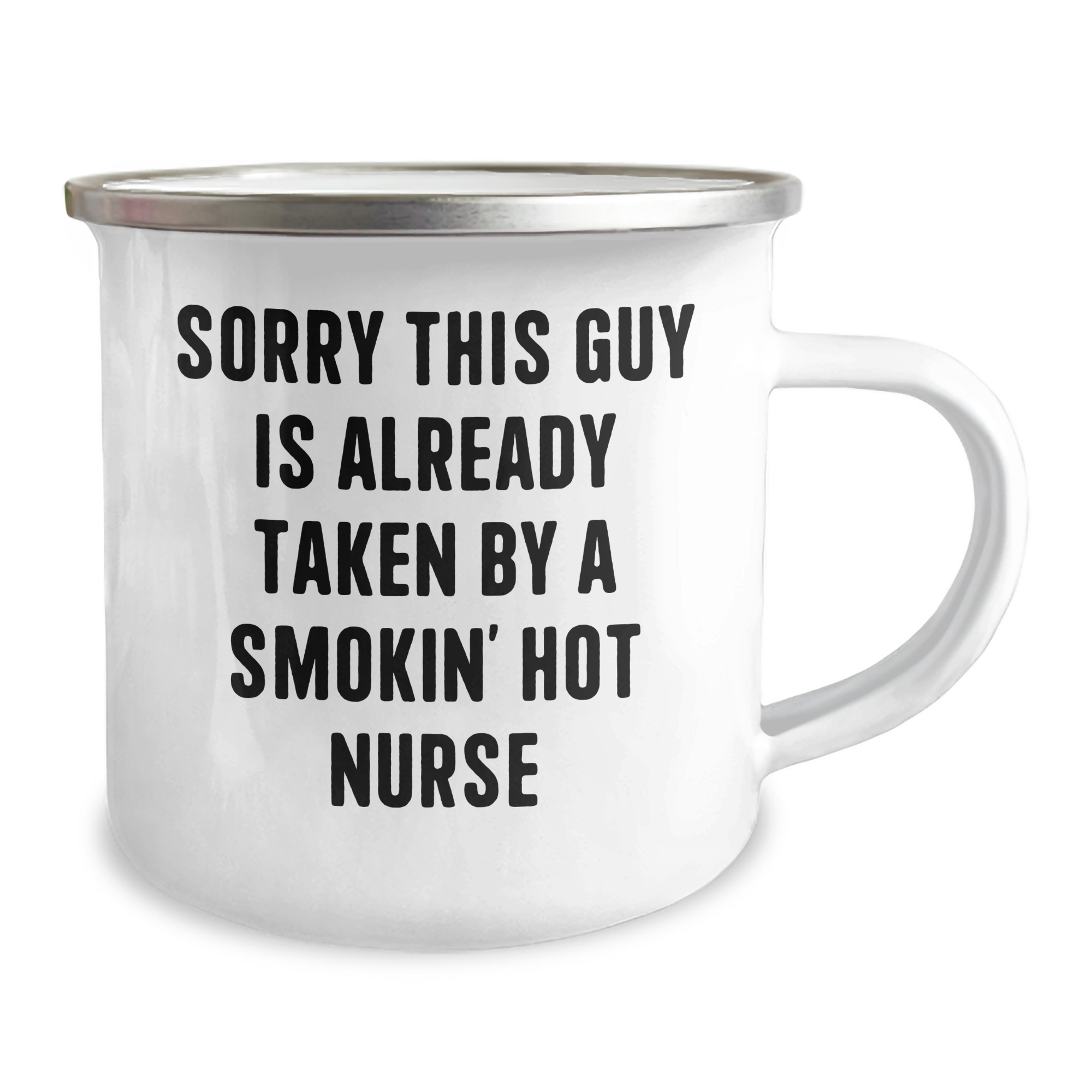 Funny Nursing Quotes Gifts for Men from Friends on Father's Day - 12 oz Stainless Steel Camping Mug - Image 2