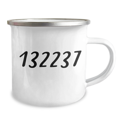 Funny Father Camping Mug, Gifts from Dad, I Smile Because You Are My Father, Unique Graduation Gift for Men, 12 oz Stainless Steel with Enamel Finish - Image 2