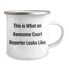 Funny Court Reporter Gifts, Inspirational Court Reporter Quote, Camping Mug for Father's Day from Friends, Unique Gifts for Court Reporter Men - Image 2