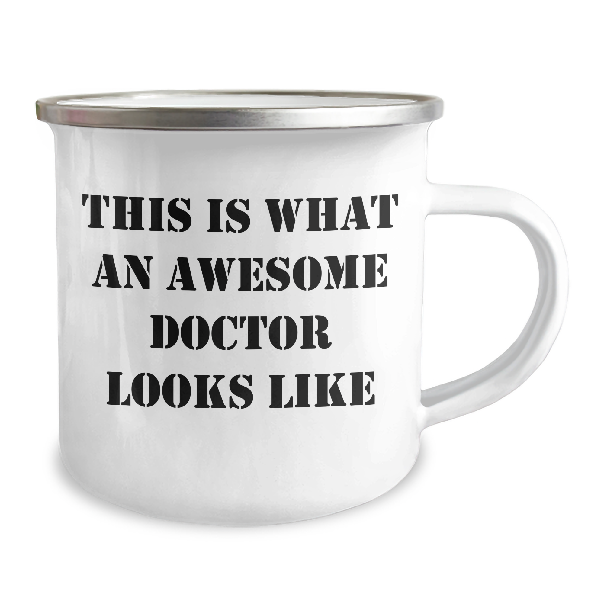 Funny Doctor Gifts for Him, 'This Is What An Awesome Doctor Looks Like' Camping Mug, Unique Father's Day Unique Gifts from Family, Friends, or Coworkers - Image 2