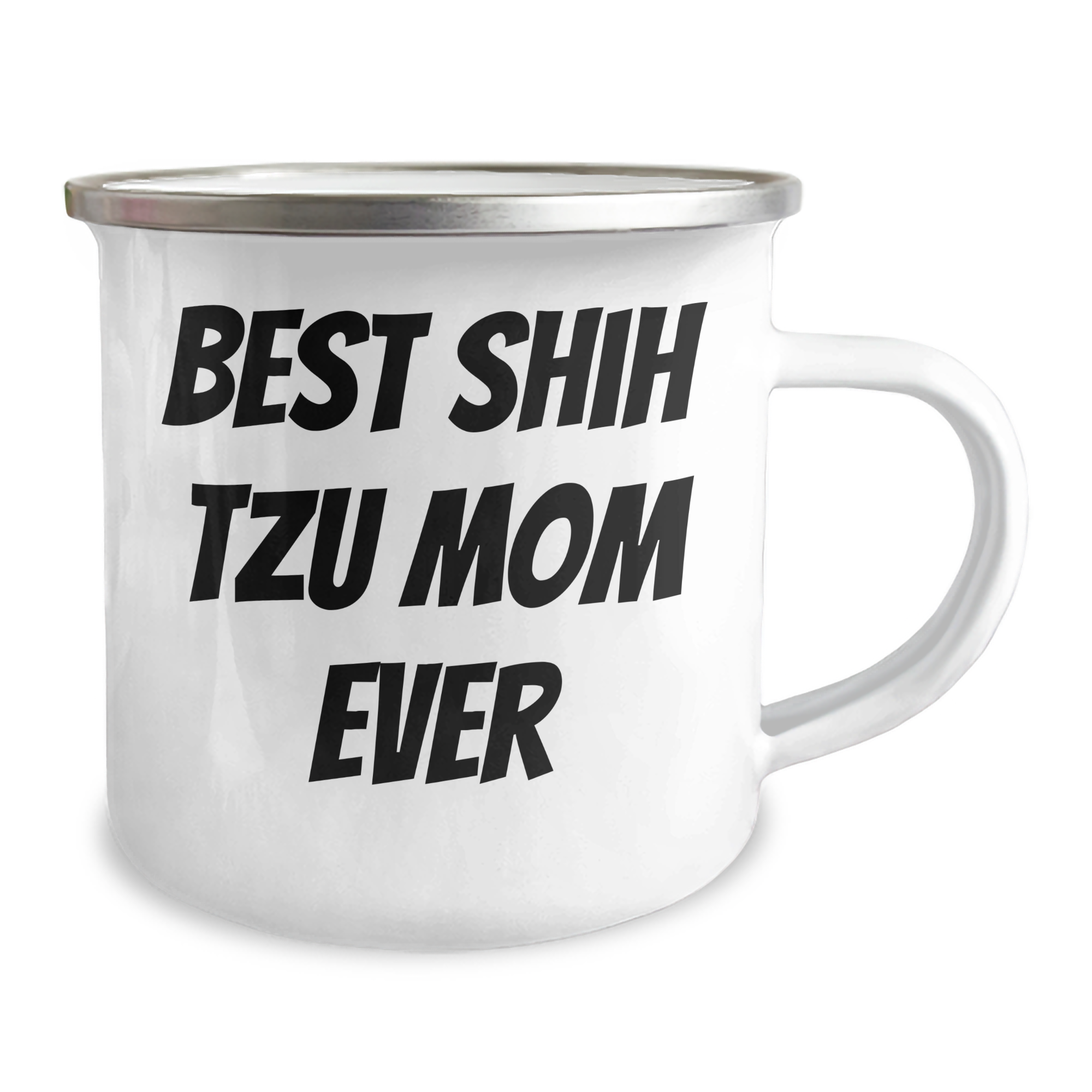 Shih Tzu Dog Lovers' Funny Camping Mug, Gifts from Mom to Dad on Father's Day, 'Best Shih Tzu Mom Ever' Quote - Image 2