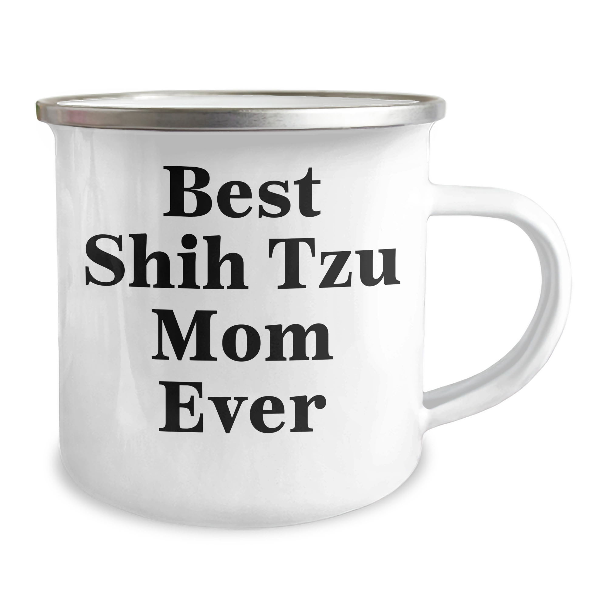 Funny Shih Tzu Dog Mom Ever Gifts from Dad to Best Shih Tzu Mom, Father's Day Unique Camping Mugs for Shih Tzu Lovers, Camping Mug with Quote 'Best Shih Tzu Mom Ever' - Image 2