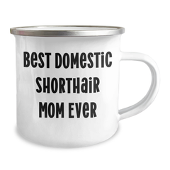 Domestic Shorthair Cat Mom Gifts from Friends, Unique Camping Mug for Men, Best Mom Ever Quote, Father's Day Unique Gifts - Image 2