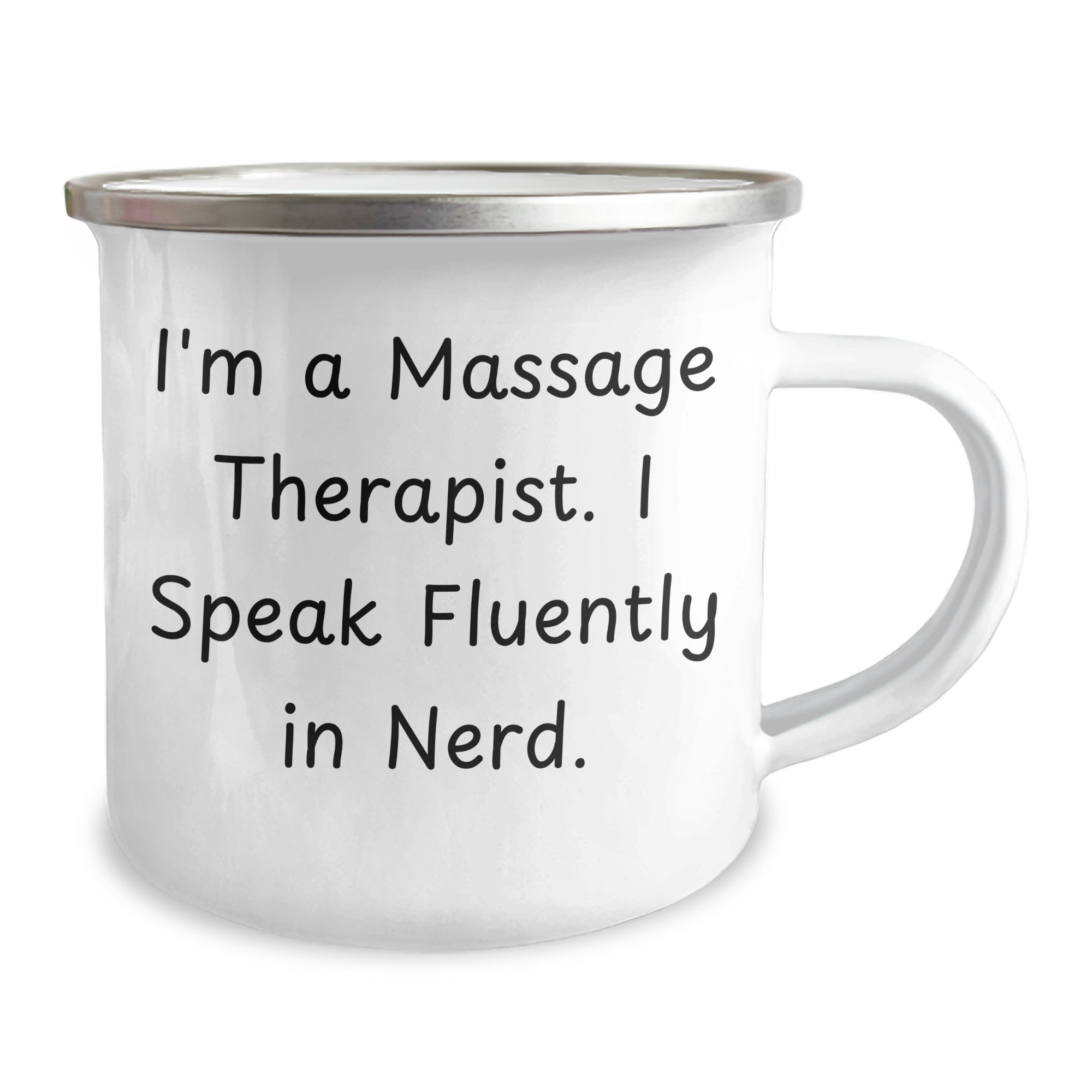 Funny Massage Therapist Gifts from Men - I'm A Massage Therapist. I Speak Fluently In genius. - Camping Mug for Father's Day - Image 2