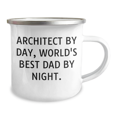 Architect Gifts, Camping Mug, Funny Quote, Father's Day Unique Gifts from Men to Architect - Image 2
