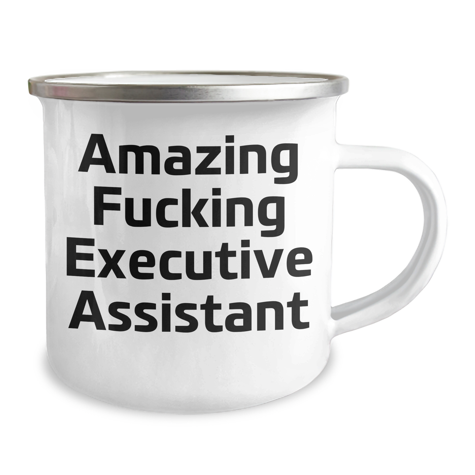 Funny Executive Assistant Gifts for Graduation, 'Amazing F--king Executive Assistant' Camping Mug, 12 oz Stainless Steel with Enamel Finish, Gifts from Men to Women Coworkers Family Friends - Image 2