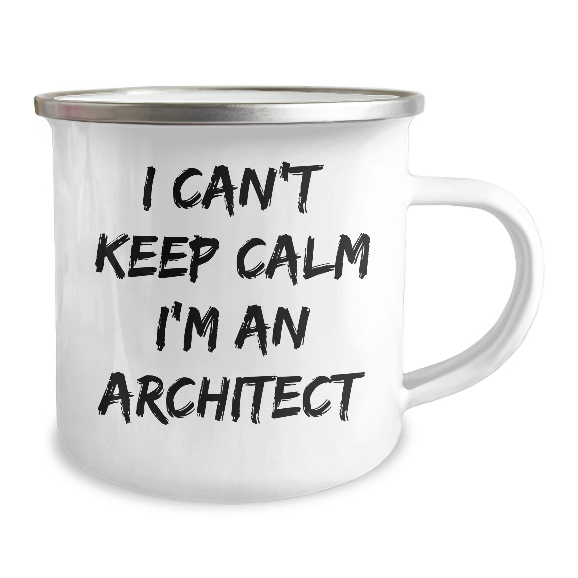 Architect Gifts - Funny 'I Can't Keep Calm I'm An Architect' Camping Mug for Graduation, Unique Present from Friends to Family - Image 2