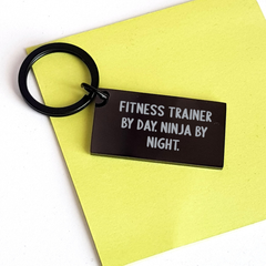Fitness Trainer Keychain, Funny Quote, Gifts from Men for Fitness Trainers, Unique Father's Day Unique Gifts - Image 3