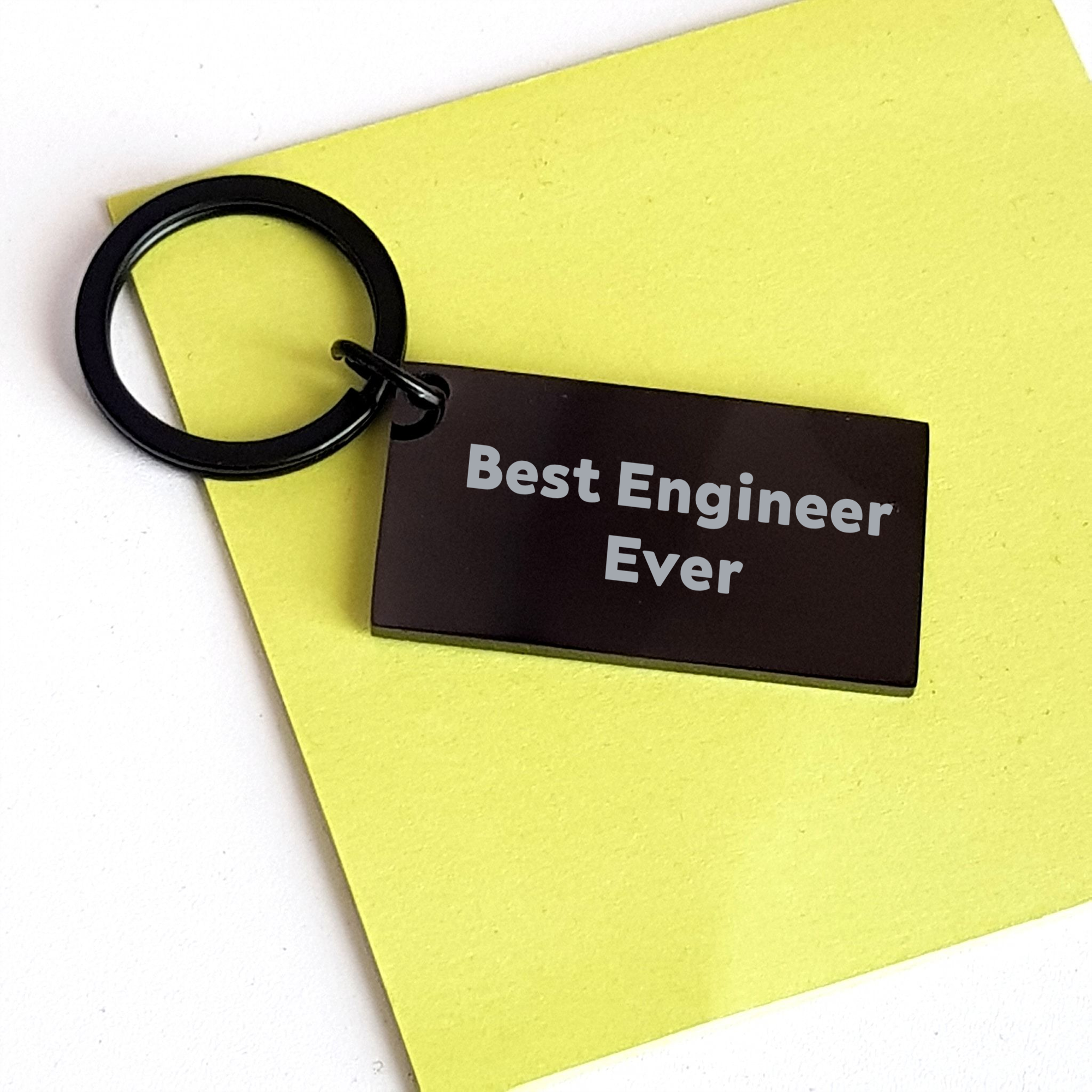 Funny Engineer Gifts from Friends for Men's Graduation Best Engineer Ever Keychain - Image 3