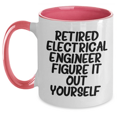Electrical Engineer Gifts, Funny Quote, Two Tone Coffee Mug, Graduation Unique Gifts from Friends to Electrical Engineer - Main