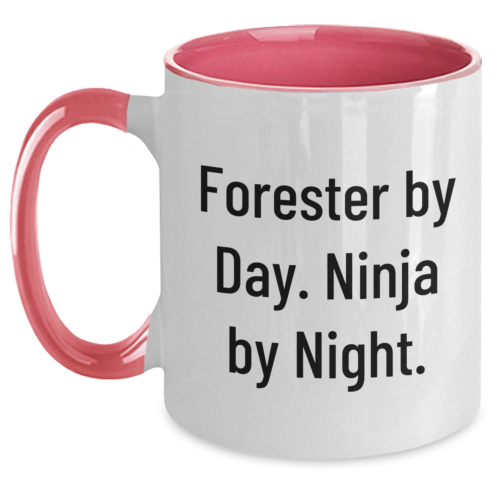 Forester Gifts from Men - Forester By Day. Ninja By Night. Funny Two Tone Coffee Mug for Graduation, Gifts for Forester, Forester Enthusiasts, and Friends from Women - Main