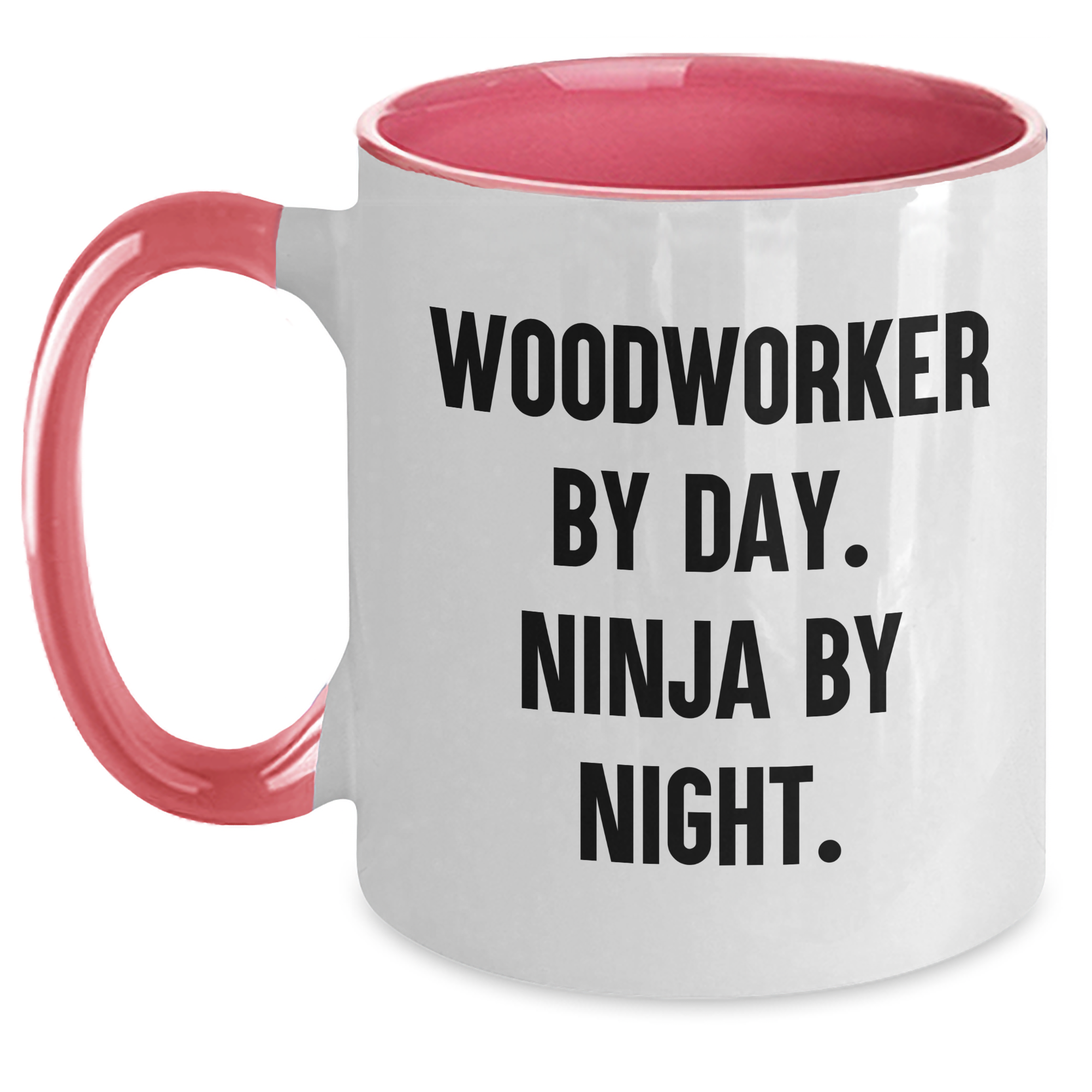 Woodworker Gifts from Men to Woodworker By Day. Funny Two Tone Coffee Mugs for Father's Day, Unique Gifts for Him - Main